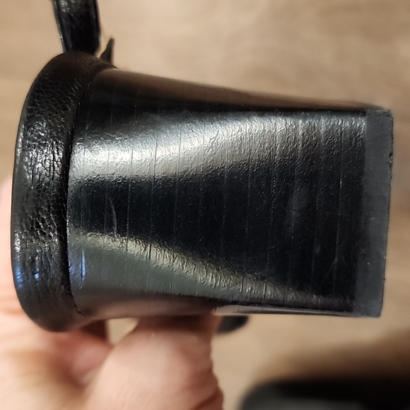 27 Edit Naturalizer Hunny Slingback Pump Shoes Black Leather Block Heel size 11 - Picture 12 of 13